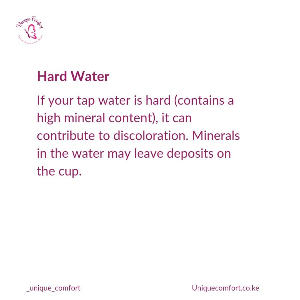 Discoloured Menstrual Cup