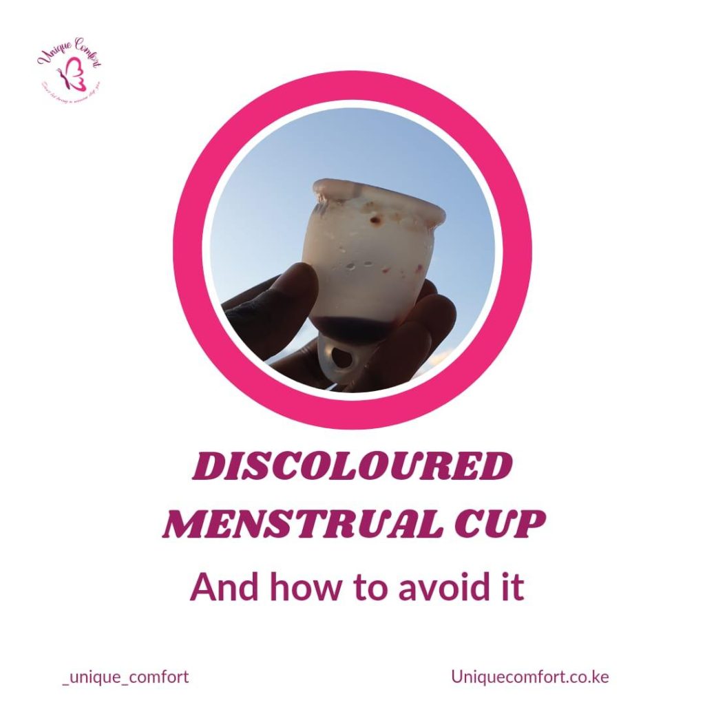 Discoloured Menstrual Cup