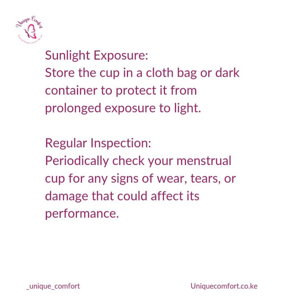 Discoloured Menstrual Cup